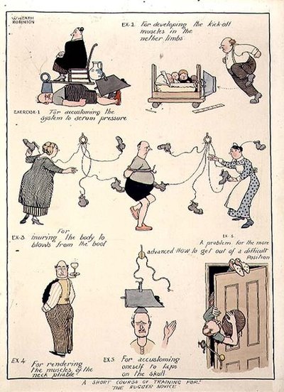 A Short Course of Training for the Rugger Novice by William Heath Robinson