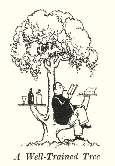 A Well-Trained Tree by William Heath Robinson