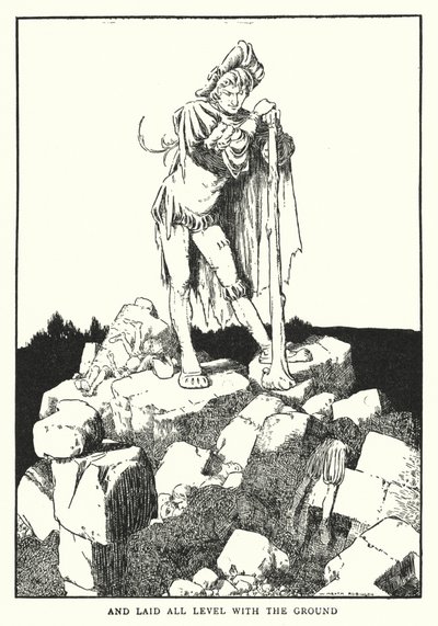 And laid all level with the ground by William Heath Robinson