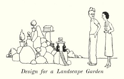 Design for a Landscape Garden by William Heath Robinson