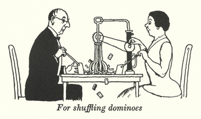 For Shuffling Dominoes by William Heath Robinson
