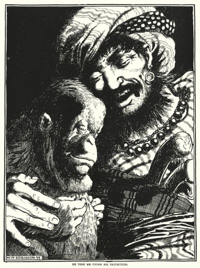He took me under his protection by William Heath Robinson