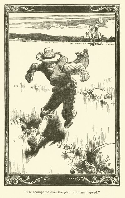 Illustration for Don Quixote by William Heath Robinson