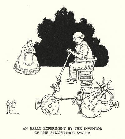 Illustration for Railway Ribaldry by W Heath Robinson by William Heath Robinson