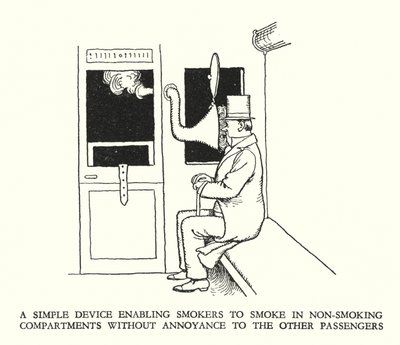 Illustration for Railway Ribaldry by William Heath Robinson
