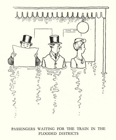 Illustration for Railway Ribaldry by William Heath Robinson