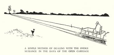 Illustration for Railway Ribaldry by W Heath Robinson by William Heath Robinson