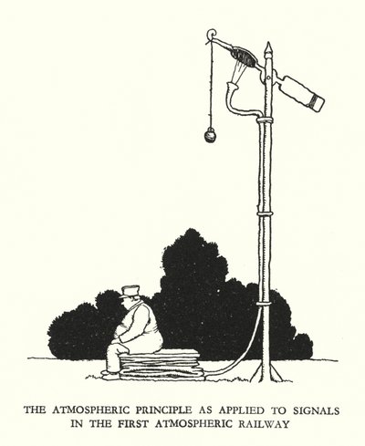 Illustration for Railway Ribaldry by W Heath Robinson by William Heath Robinson