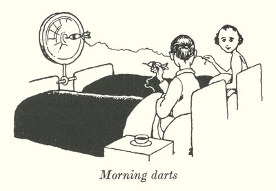 Morning Darts by William Heath Robinson