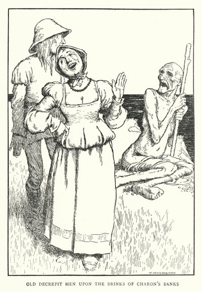 Old decrepit men upon the brinks of Charon