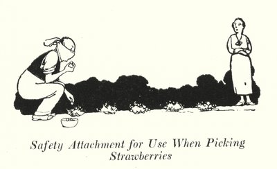 Safety Attachment for Use When Picking Strawberries by William Heath Robinson