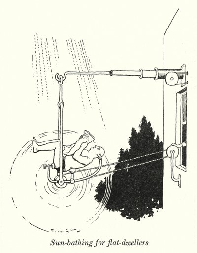 Sun-Bathing for Flat-Dwellers by William Heath Robinson