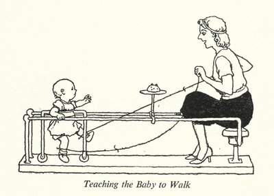 Teaching the Baby to Walk by William Heath Robinson