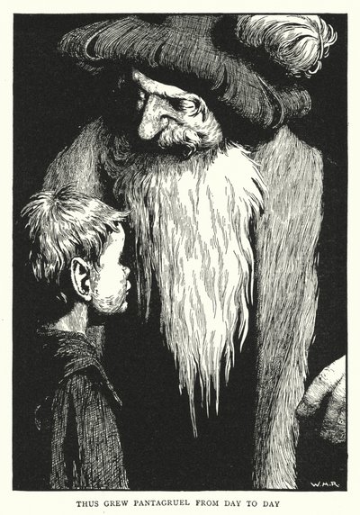 Thus Grew Pantagruel from Day to Day by William Heath Robinson