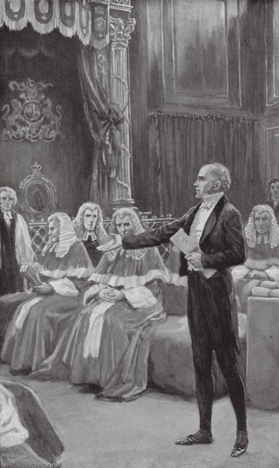 Earl Grey Appeals to the Bench of Bishops to Pass the Reform Bill by William Henry (after) Margetson