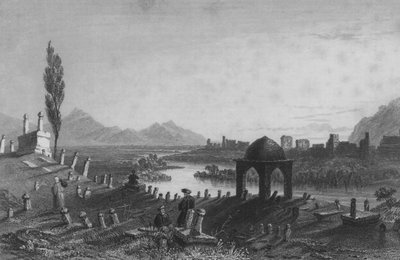Cemetery and Walls of Antioch, the Ancient Anathoth, Looking East Towards Aleppo by William Henry Bartlett