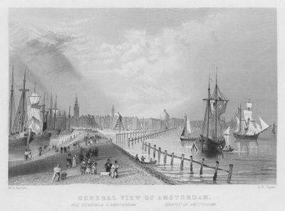 General View of Amsterdam by William Henry Bartlett
