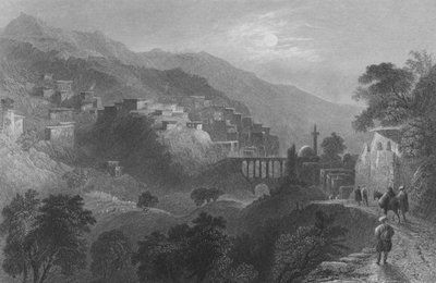 The Pass of Beilan, Mount Amanus, on the Approach from Antioch by William Henry Bartlett