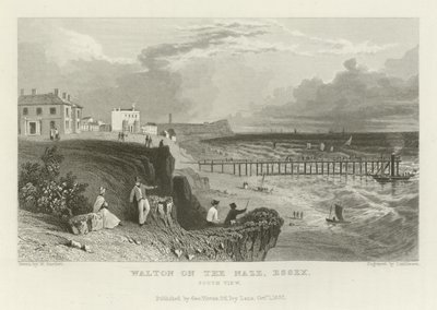 Walton on the Naze, Essex, South View by William Henry Bartlett
