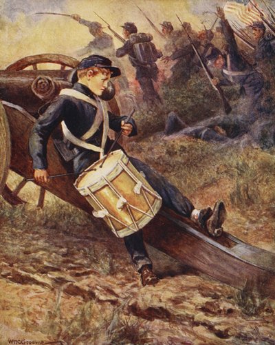 He Crawled Behind a Cannon and Pale and Paler Grew, from Ballads of Famous Fights, First Edition by William Henry Charles Groome