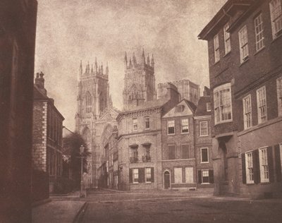 A Scene in York: York Minster from Lop Lane, 1845 by William Henry Fox Talbot