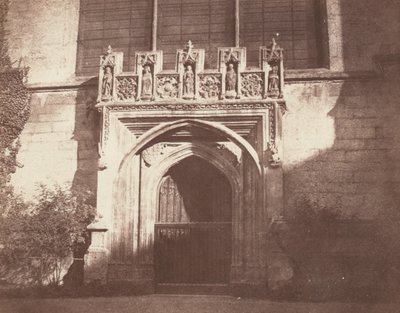 An Ancient Door, Magdalen College, Oxford, 1843 by William Henry Fox Talbot