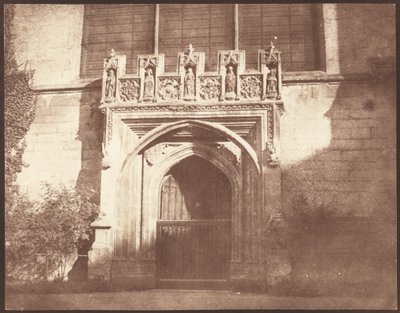 An Ancient Door in Magdalen College, Oxford, April 1843 by William Henry Fox Talbot