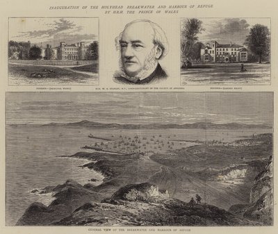 Inauguration of the Holyhead Breakwater and Harbour of Refuge by HRH the Prince of Wales by William Henry James Boot