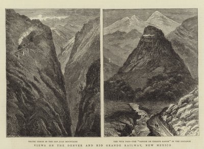 Views on the Denver and Rio Grande Railway, New Mexico by William Henry James Boot