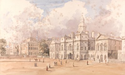 The Horse Guards Parade by William Henry Pyne