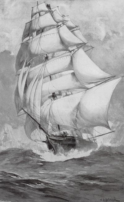Tea-Clippers Racing from China for the Thames by William Heysham (after) Overend