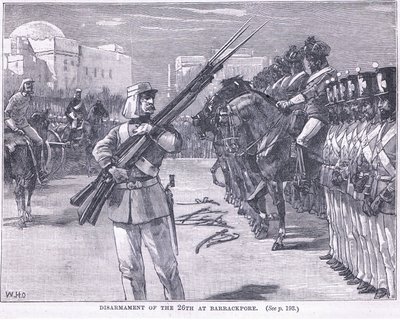 Disarmament of the 26th at Barrackpore, 1857 by William Heysham Overend