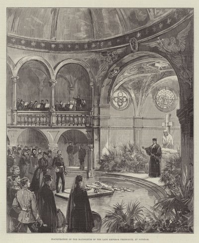 Inauguration of the Mausoleum of the late Emperor Frederick, at Potsdam by William Heysham Overend