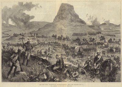 The Zulu War, Isandhlwana revisited, fetching away the Waggons, 21 May by William Heysham Overend