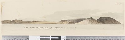 View of Porto Santo extending from NNW to WBW distant 5 miles by William Hodges