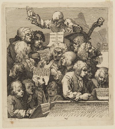 A Chorus of Singers by William Hogarth