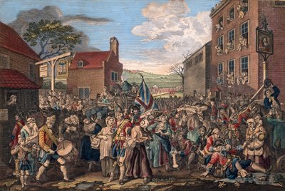 A Representation of the March of the Guards towards Scotland in the Year 1745 by William Hogarth