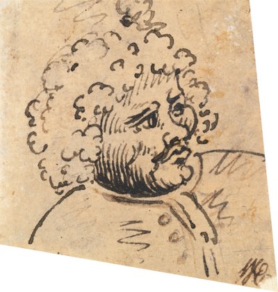 Grotesque Male Head by William Hogarth