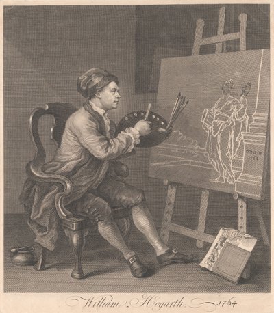 Hogarth Painting the Comic Muse by William Hogarth