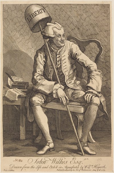 John Wilkes Esq. by William Hogarth