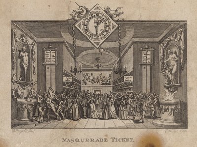 Masquerade Ticket by William Hogarth