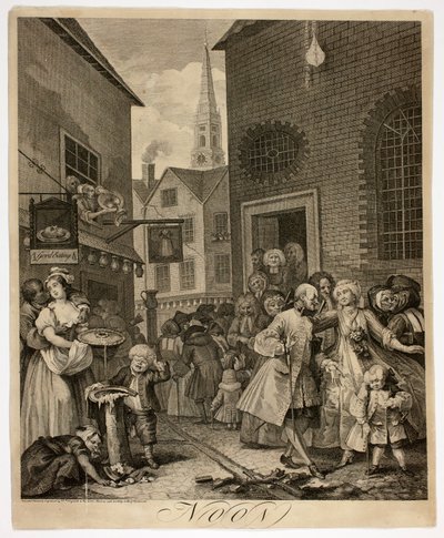 Noon, plate two from The Four Times of Day by William Hogarth