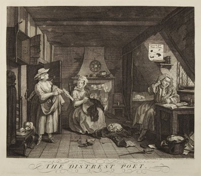 The Distressed Poet by William Hogarth