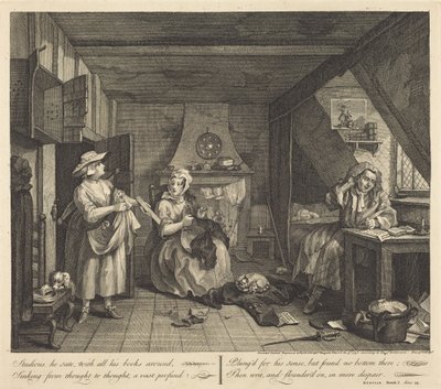 The Distressed Poet by William Hogarth