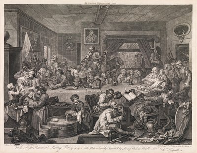 The Election, Plate 1: “An Election Entertainment” by William Hogarth