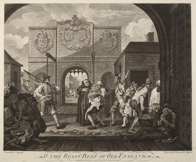 The Gate of Calais or The Roast Beef of Old England by William Hogarth