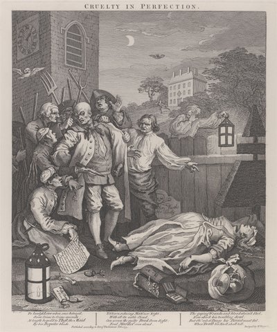 The Third Stage of Cruelty: Cruelty in Perfection by William Hogarth