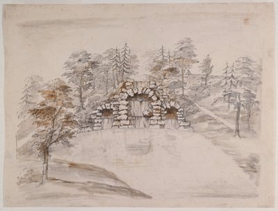 Chiswick, design for a cascade by William Kent