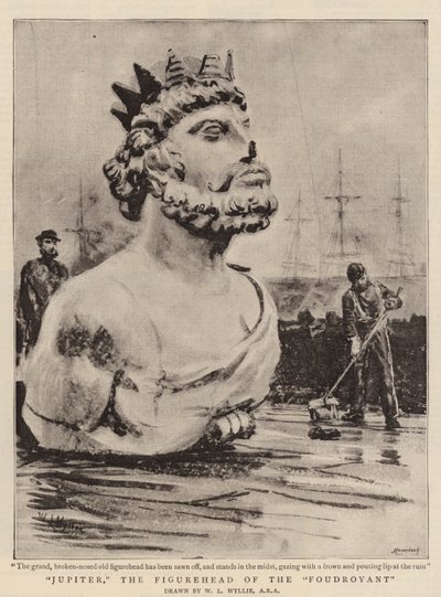 Jupiter, the Figurehead of the Foudroyant by William Lionel Wyllie