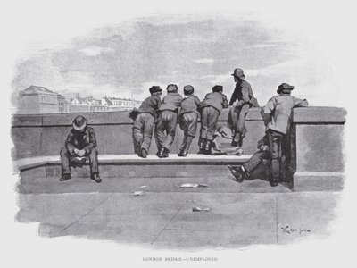 London Bridge, Unemployed by William Luker